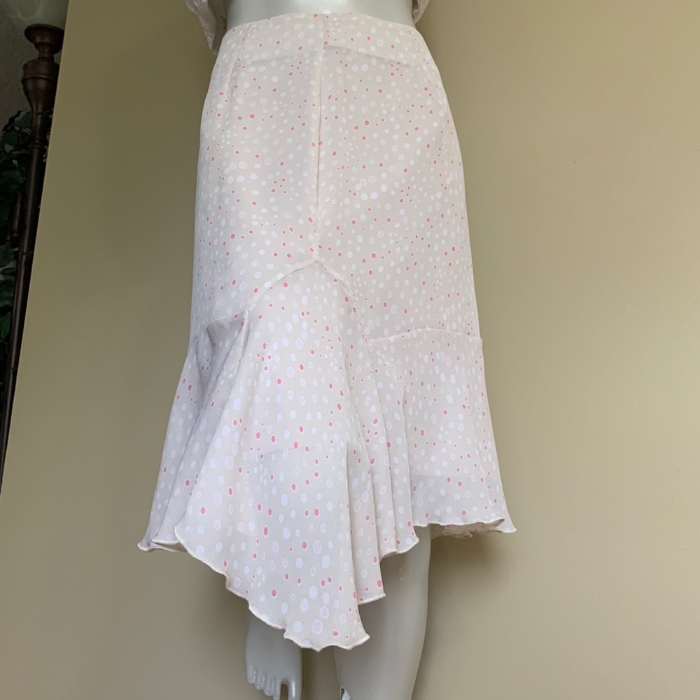 OptionElle Cream Pink Dots Mermaid Skirts - Picture 2 of 15
